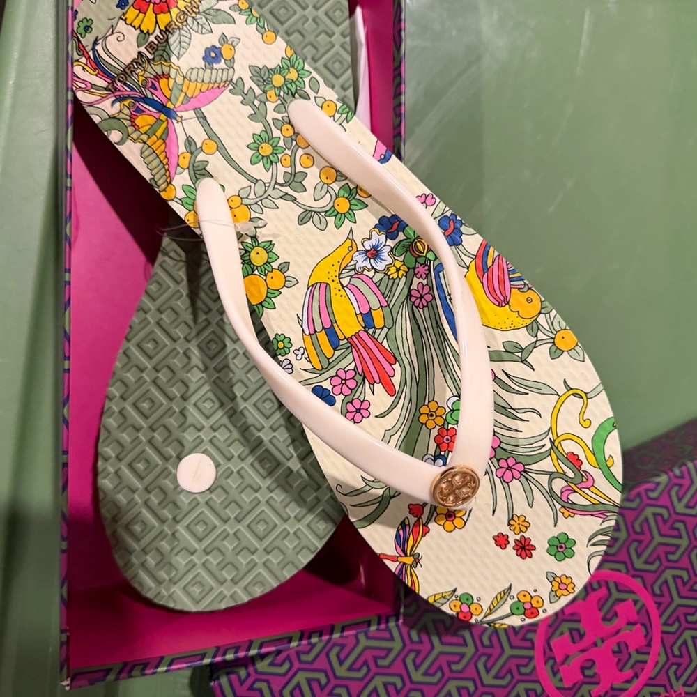Tory Burch Multicolor Floral Sandals